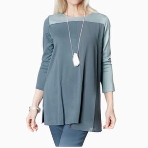 Wynne Layers Color Block Long Sleeve Tunic Size Small New